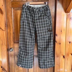 Bonfire Arena Plaid Streetwear Inspired Snowboarding Pants Size Medium
